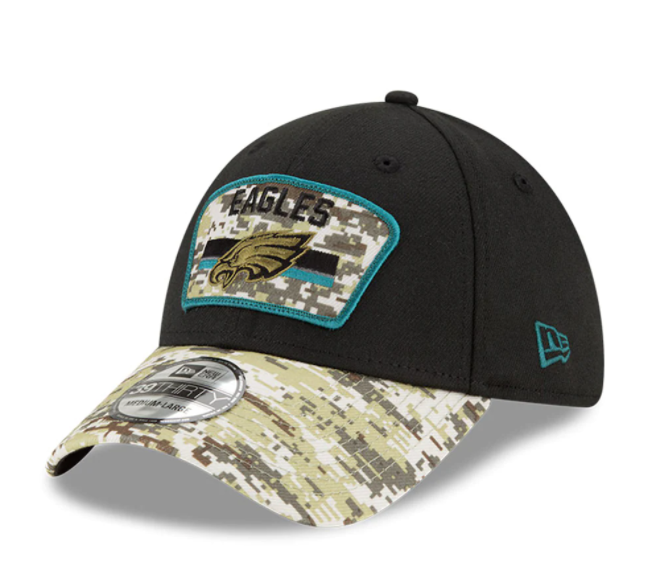 Philadelphia Eagles New Era Salute to Service Sideline 39THIRTY Hat -