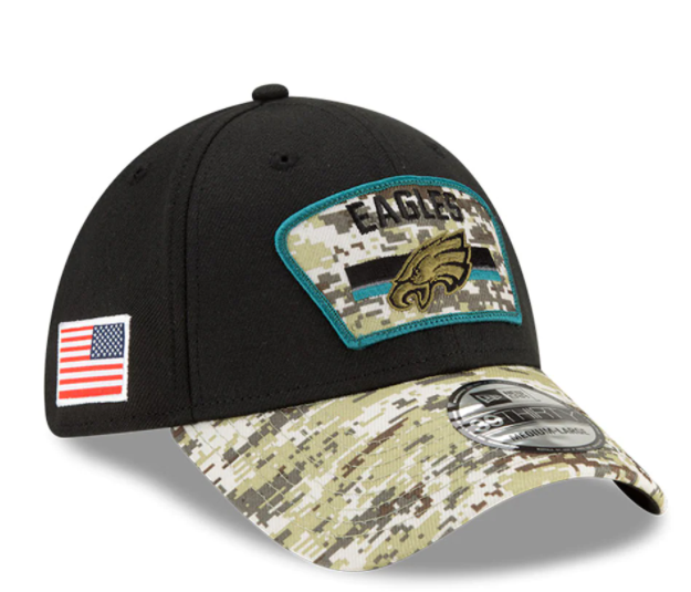 Philadelphia Eagles New Era Salute to Service Sideline 39THIRTY Hat -