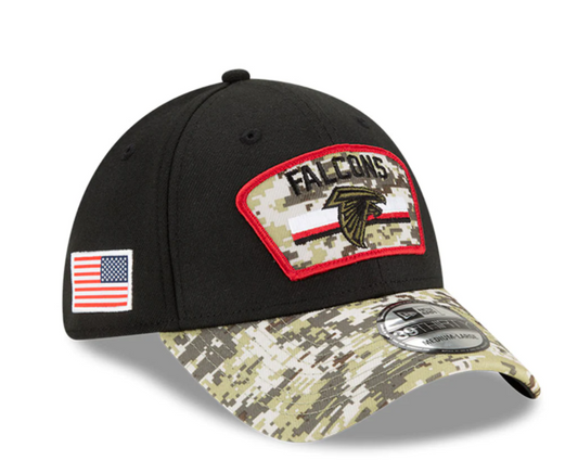 Atlanta Falcons New Era Salute to Service Sideline 39THIRTY Flex Hat - Black