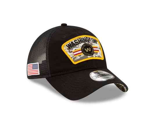 Washington Football New Era Salute to Service 9TWENTY Adjustable Hat - Black