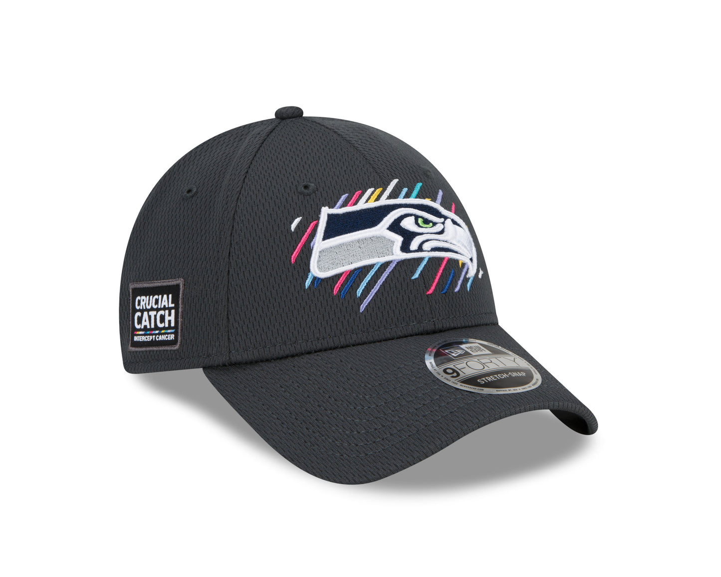 Seattle Seahawks New Era Crucial Catch 9FORTY Adjustable Hat - Gray