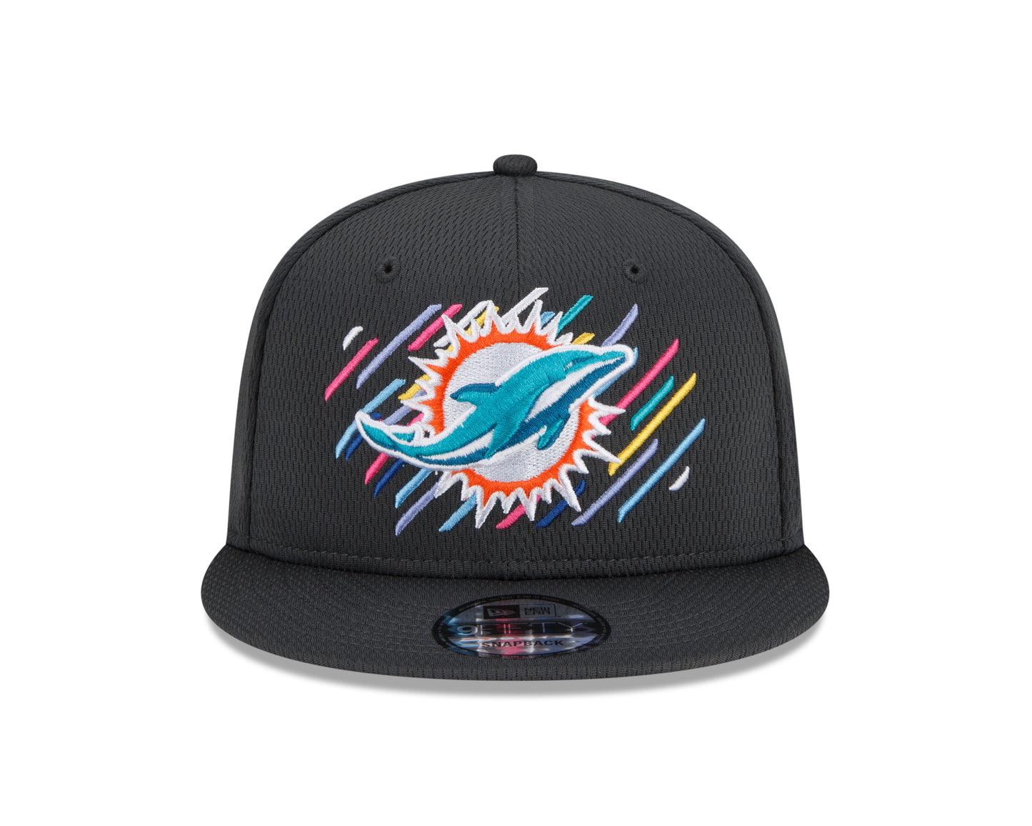 Miami Dolphins New Era Crucial Catch 9FIFTY Adjustable Hat - Gray