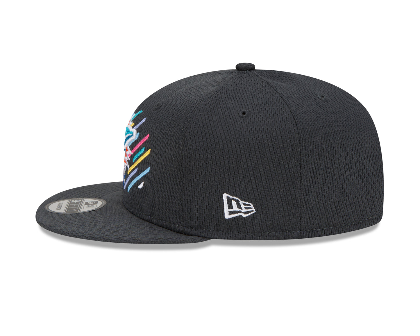 Miami Dolphins New Era Crucial Catch 9FIFTY Adjustable Hat - Gray