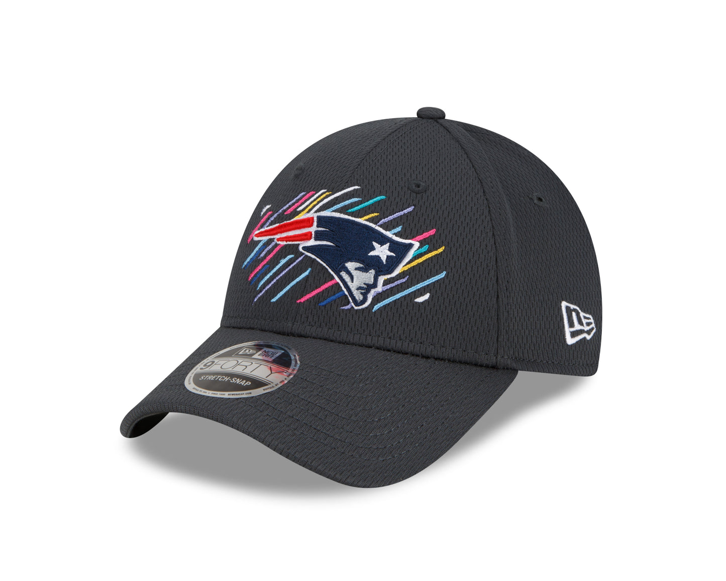 New England Patriots Crucial Catch 9FORTY Adjustable Hat - Gray