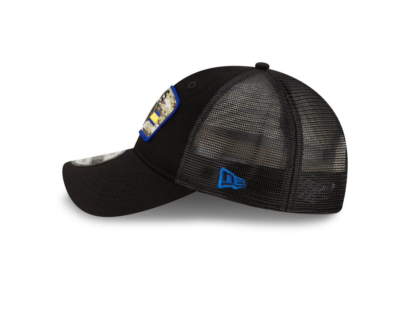 Los Angeles Rams New Era Salute to Service 9TWENTY Adjustable Hat - Black