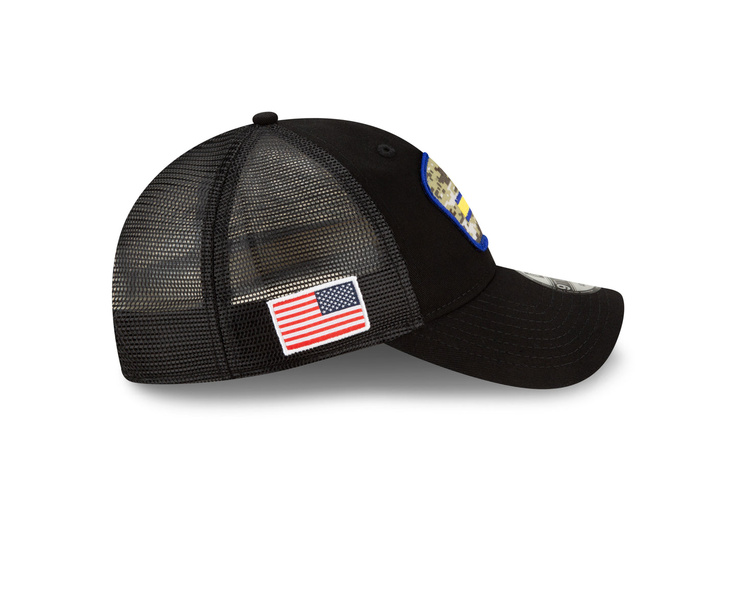 Los Angeles Rams New Era Salute to Service 9TWENTY Adjustable Hat - Black