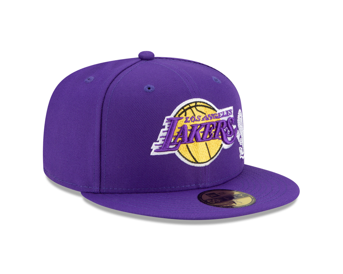 Los Angeles Lakers New Era Paisley Patchwork Undervisor 59FIFTY Fitted Hat - Purple