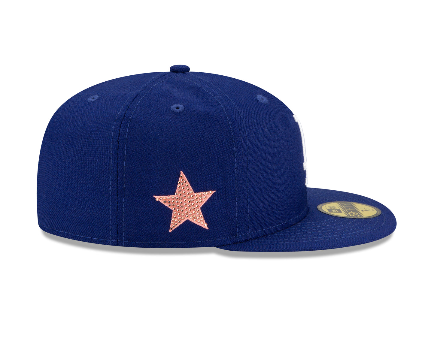 Los Angeles Dodgers New Era Crystal Icons Rhinestone 59FIFTY Fitted Hat - Bue