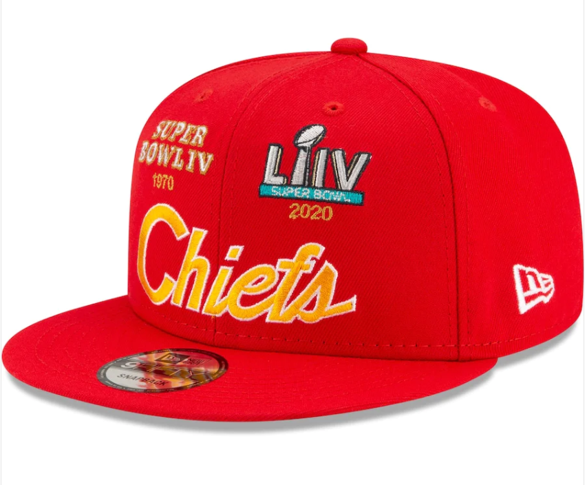 Kansas City Chiefs New Era Multi Logo Super Bowl Champions 9FIFTY Snapback Hat - Red