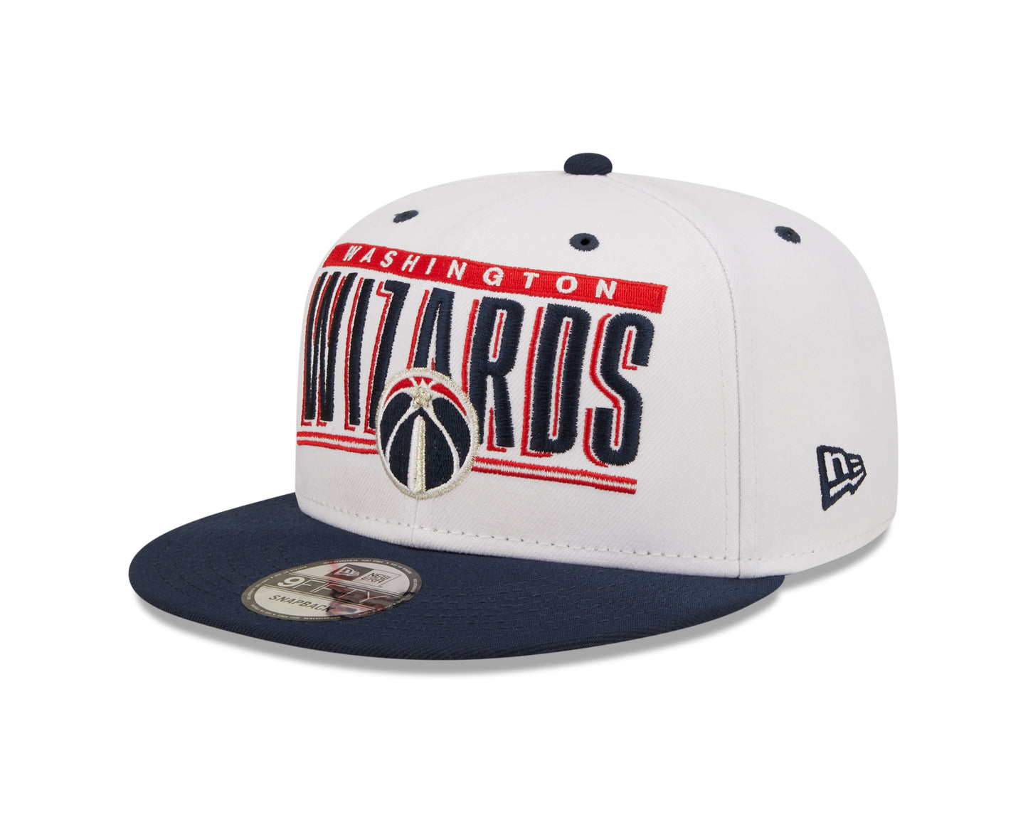 Washington Wizards New Era Retro Title White / Royal 9FIFTY Snap Back Hat