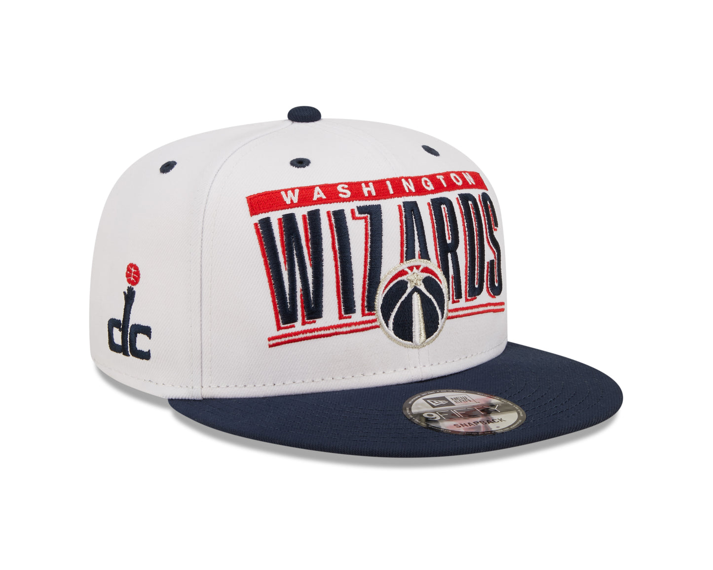 Washington Wizards New Era Retro Title White / Royal 9FIFTY Snap Back Hat