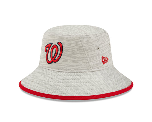 Washington Nationals New Era Distinct Bucket Hat Gray
