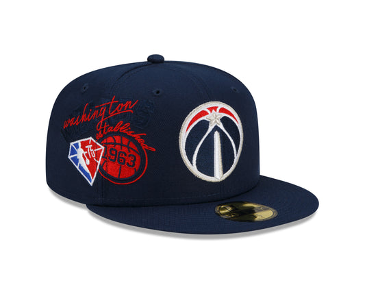Washington Wizards New Era Team Color Back Half 59fifty Fitted Hat