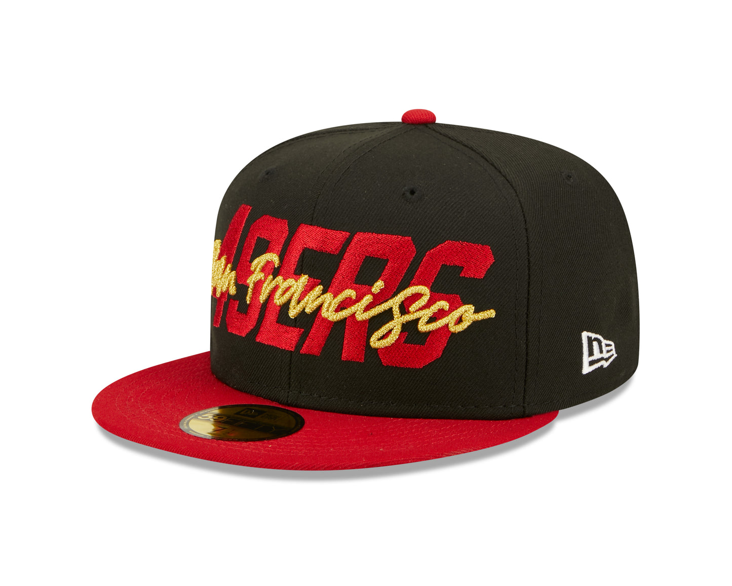 San Francisco 49ers New Era Draft On Stage 59FIFTY Fitted Hat - Black / Red