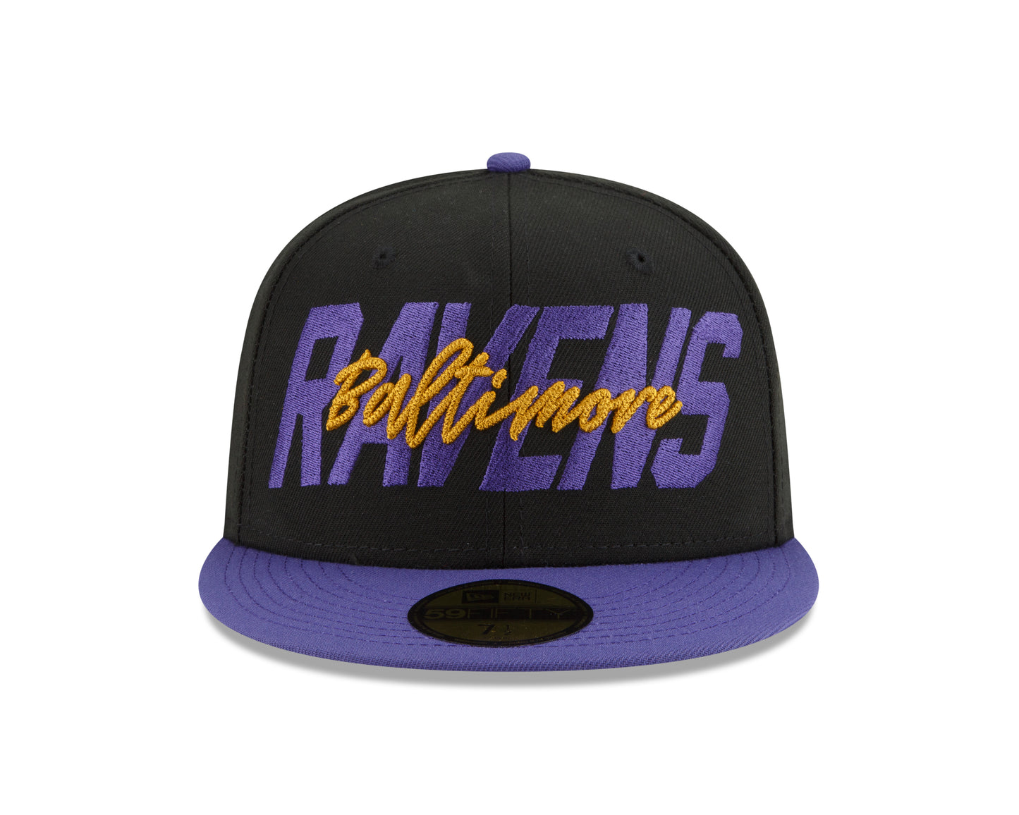 Baltimore Ravens New Era Draft On Stage 59Fifty Fitted Hat - Black / Purple