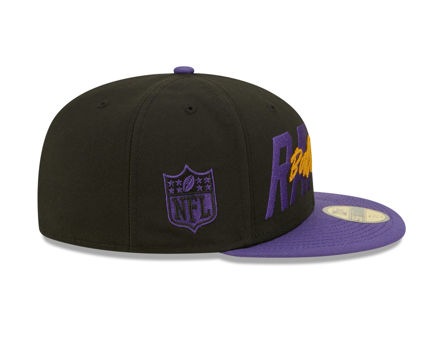 Baltimore Ravens New Era Draft On Stage 59Fifty Fitted Hat - Black / Purple