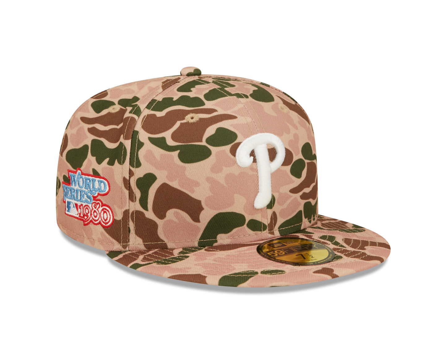 Philadelphia Phillies Duck Camo World Series 1980 Side Patch 59fifty Fitted Hat