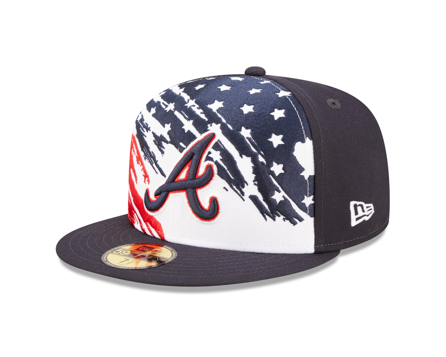 Atlanta Braves New Era Stars and Stripes July 4th 59fifty Fitted Hat