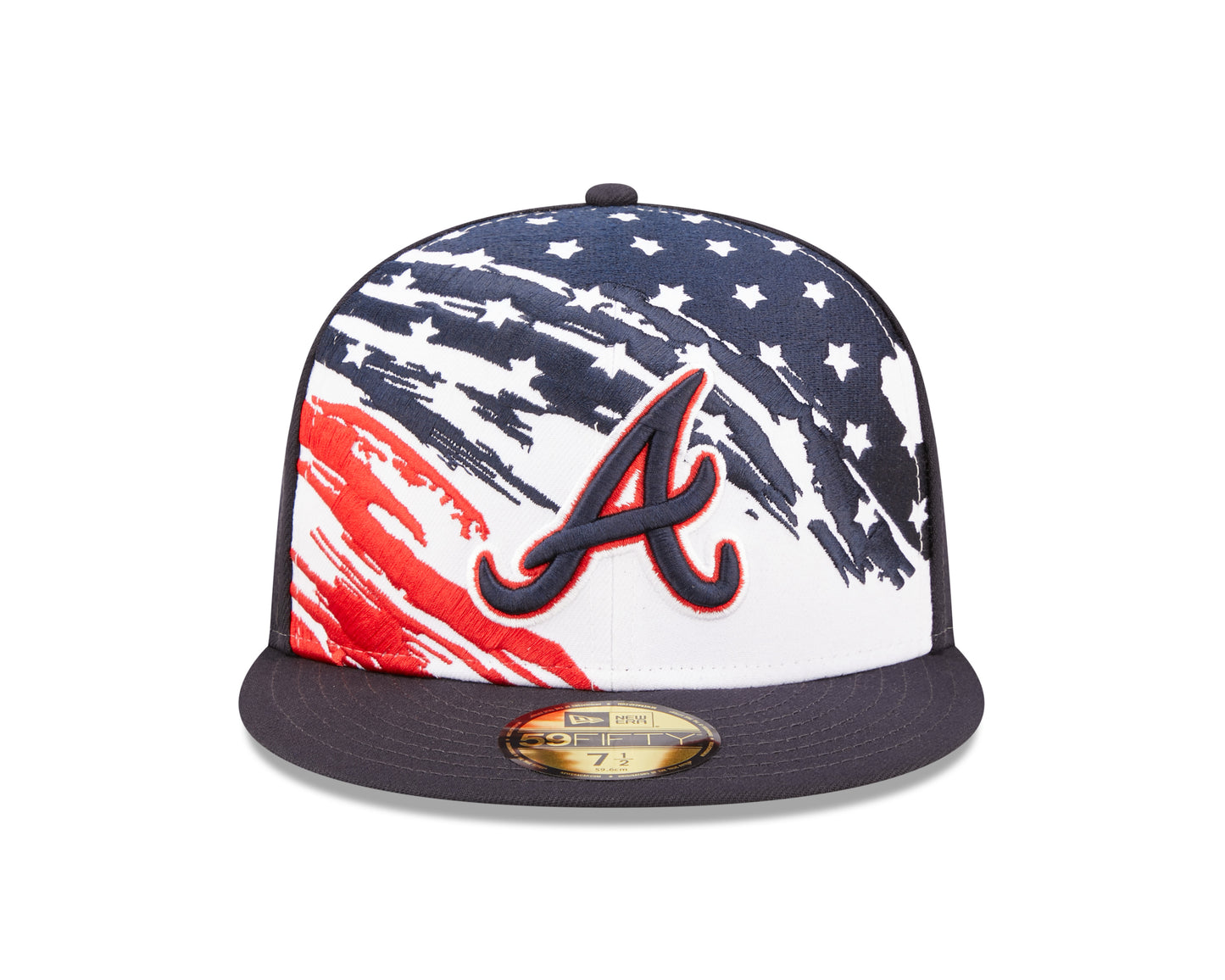 Atlanta Braves New Era Stars and Stripes July 4th 59fifty Fitted Hat