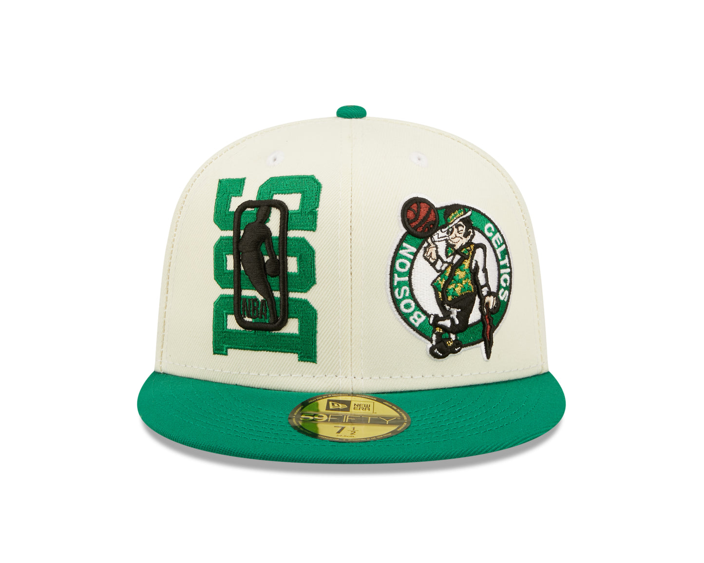 Boston Celtics New Era NBA On Stage Draft 59FIFTY Fitted Hat - Cream