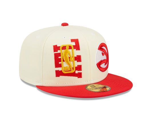 Atlanta Hawks New Era NBA On Stage Draft 59FIFTY Fitted Hat - Cream