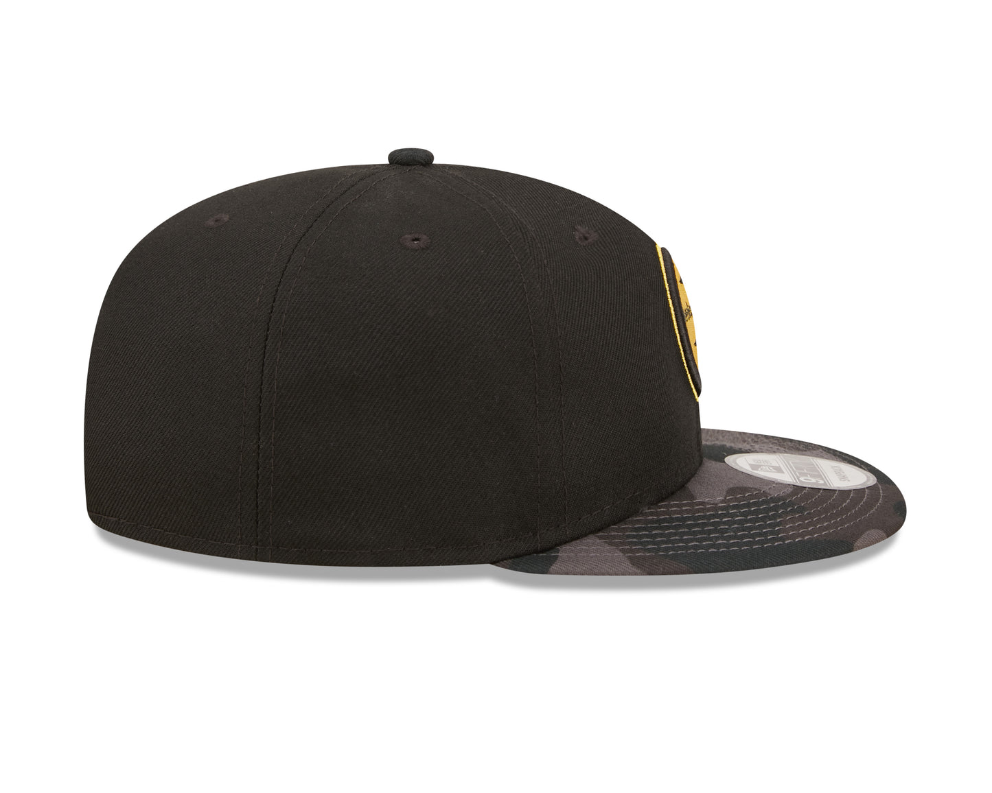 Pittsburgh Steelers NFL New Era Camo Vize 9FIFTY Snapback Hat - Black