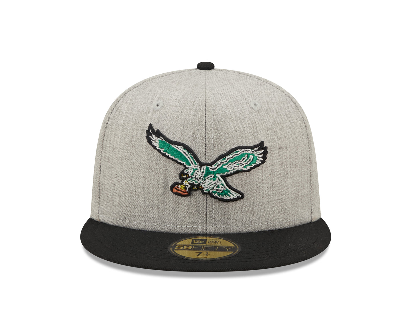 Philadelphia Eagles New Era Establish Year Heather Side Patch 59FIFTY Fitted Hat