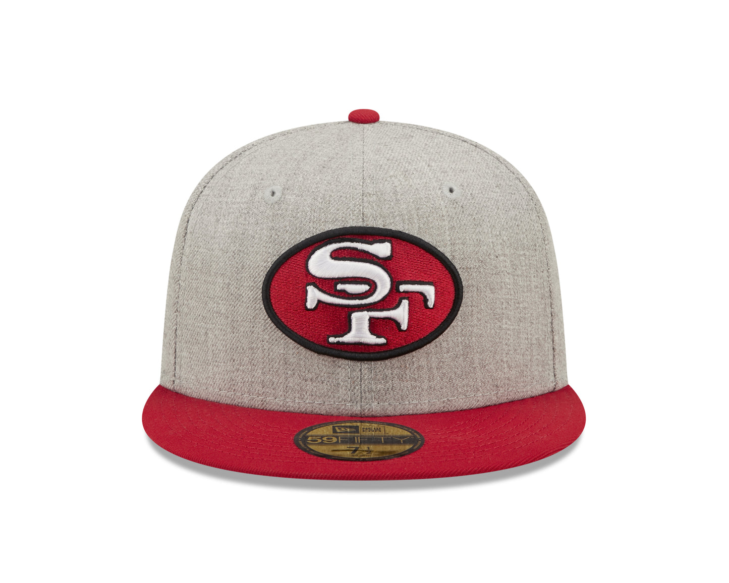 San Francisco 49ers New Era Establish Year Heather Side Patch 59FIFTY Fitted Hat