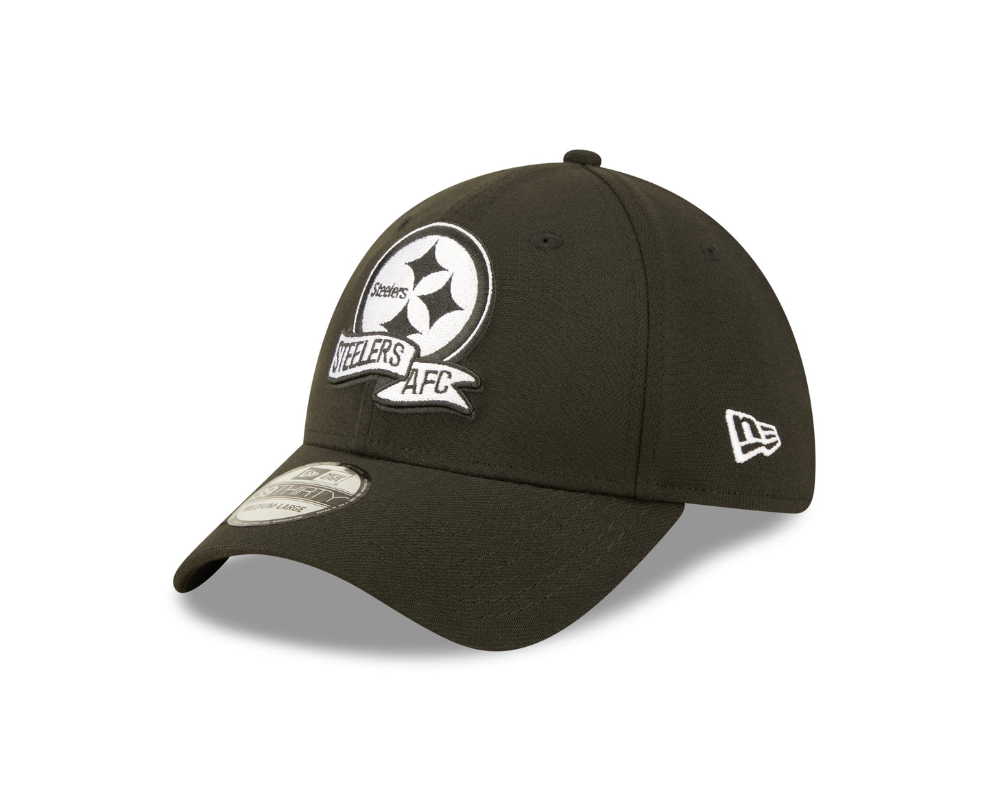 Pittsburgh Steelers New Era Sideline Banner 39THIRTY Flex Hat - Black