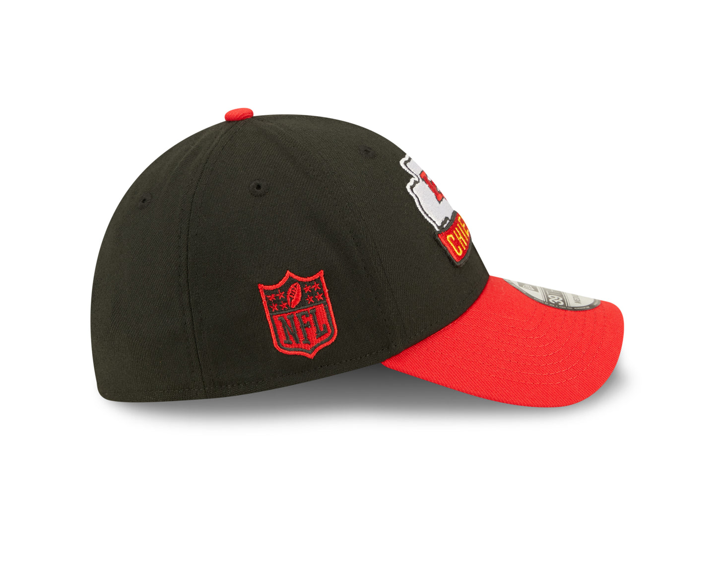 Kansas City Chiefs New Era Sideline Banner Team Colors 39THIRTY Flex Hat - Black