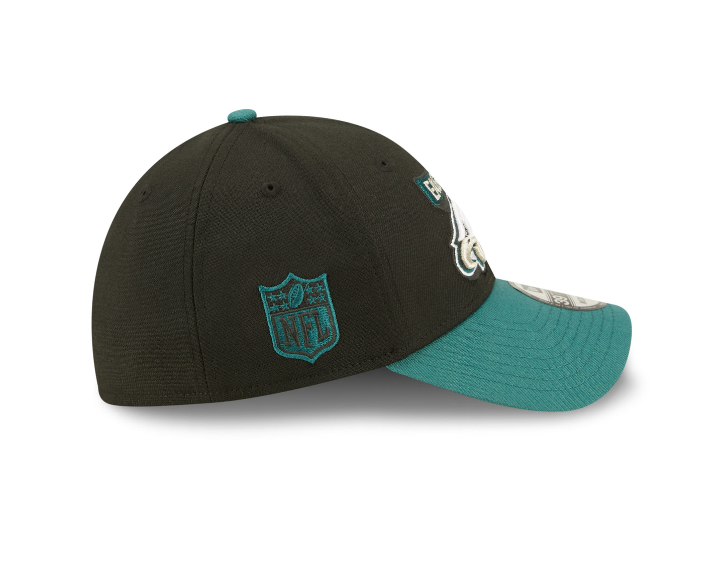 Philadelphia Eagles New Era Sideline Banner Team Colors 39THIRTY Flex Hat - Black