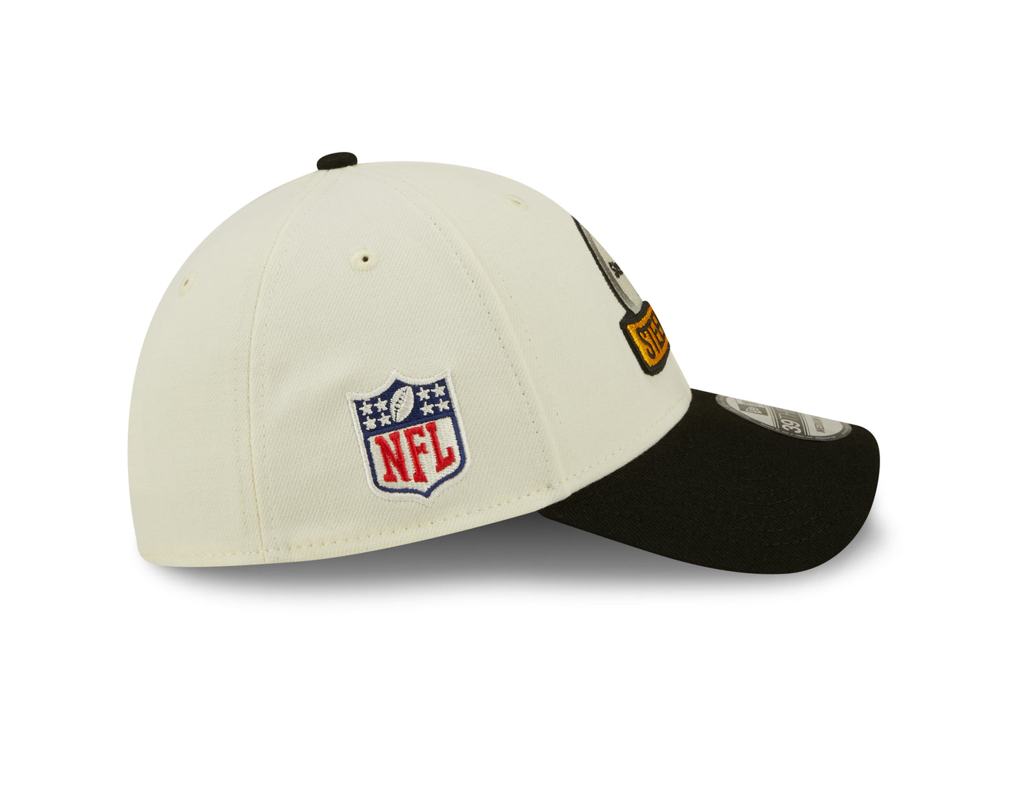 Pittsburgh Steelers New Era Sideline Banner 39THIRTY Flex Hat - Cream