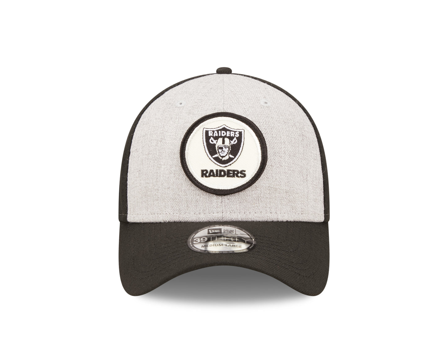 Las Vegas Raiders New Era Historic Sideline 39THIRTY Flex Hat - Heather