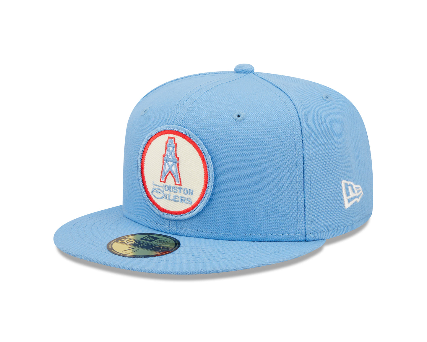 Houston Oilers New Era Sideline 59FIFTY Historic Fitted Hat-Blue