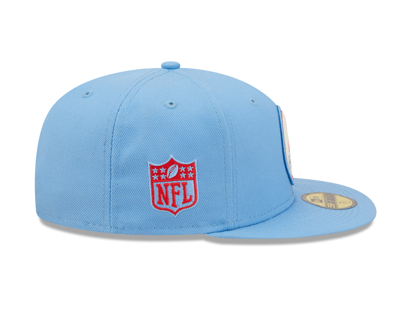 Houston Oilers New Era Sideline 59FIFTY Historic Fitted Hat-Blue