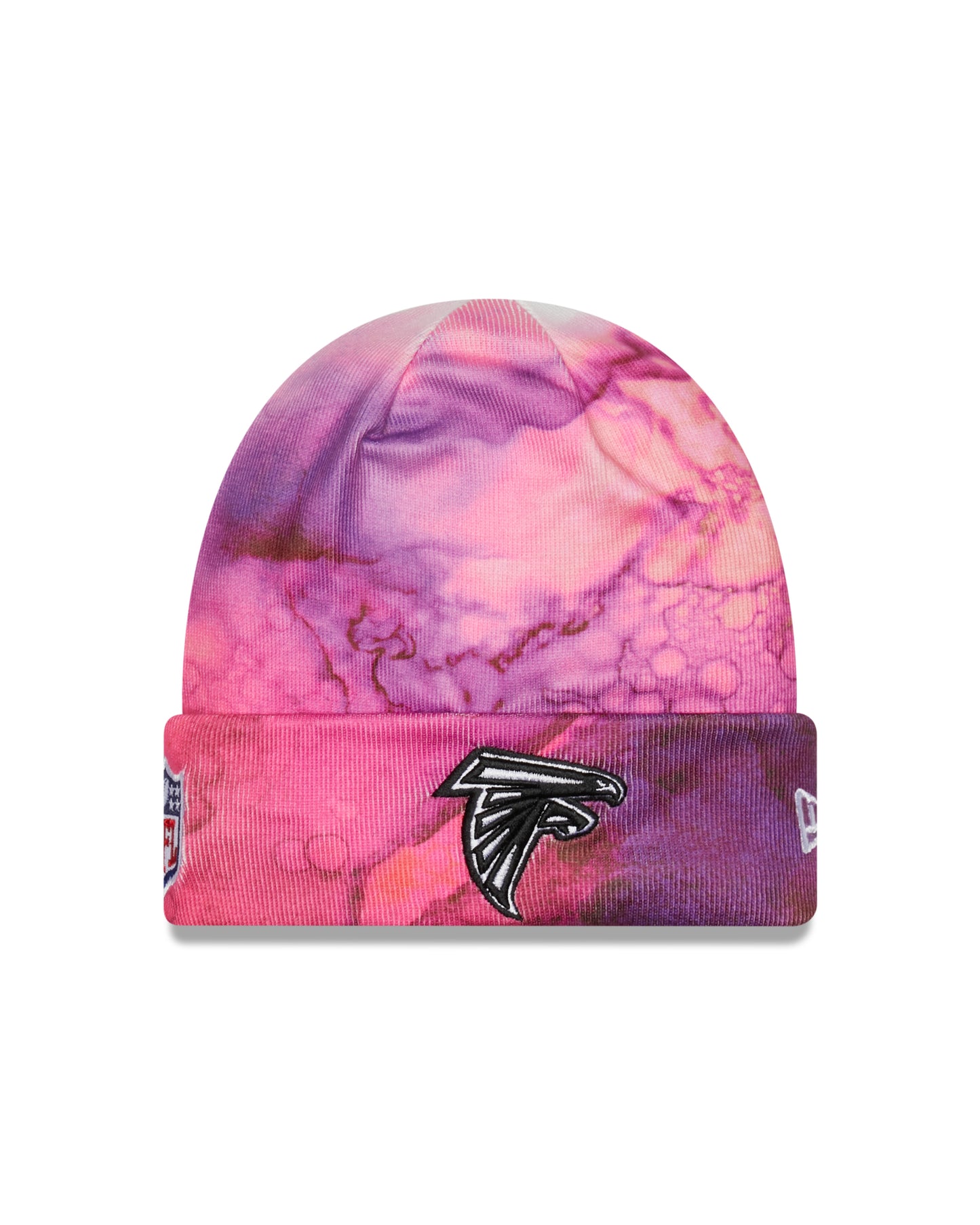 Atlanta Falcons New Era Crucial Catch Knit Hat - Pink Ink