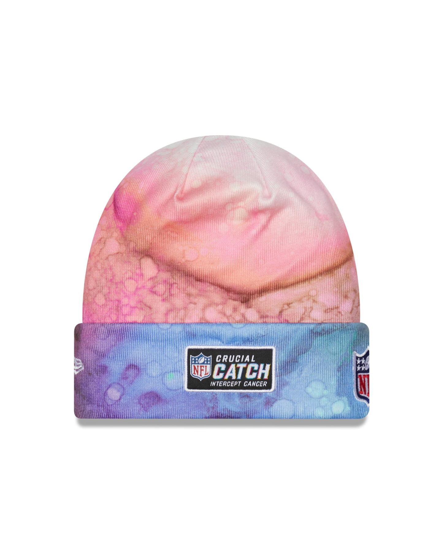 Atlanta Falcons New Era Crucial Catch Knit Hat - Pink Ink