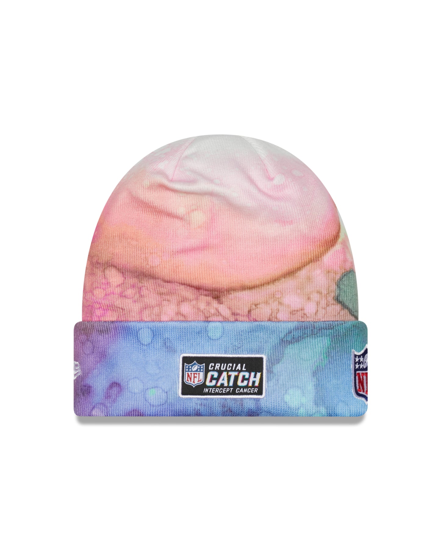 New Orleans Saints New Era Crucial Catch Knit Hat - Pink Ink