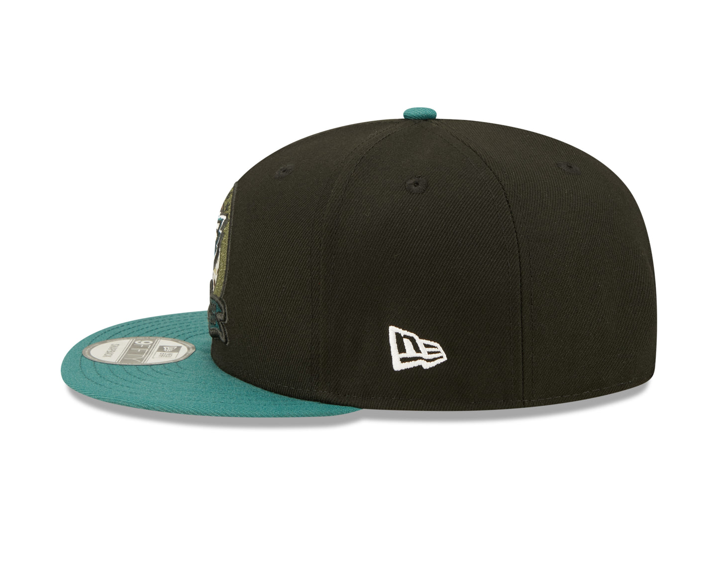 Philadelphia Eagles New Era Salute To Service 9FIFTY Adjustable Hat - Black