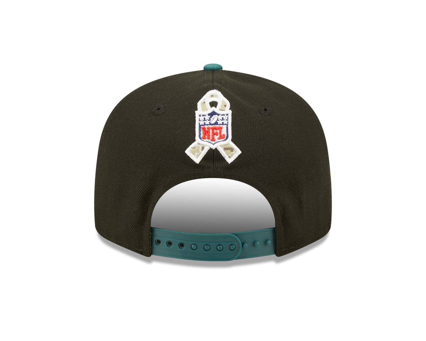Philadelphia Eagles New Era Salute To Service 9FIFTY Adjustable Hat - Black