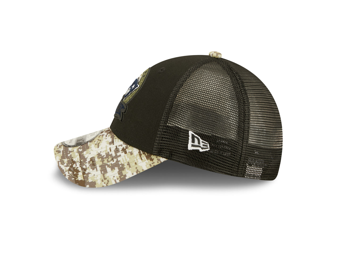 New England Patriots New Era Salute To Service 9FORTY Adjustable Hat - Black