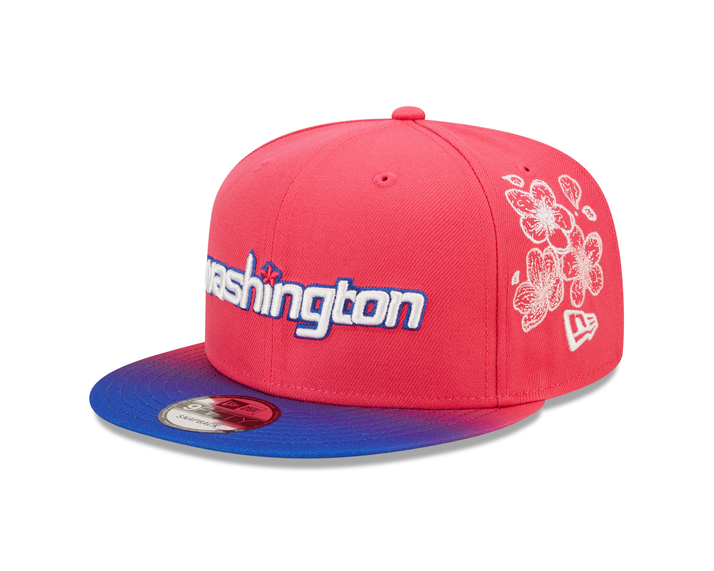 Washington Wizards New Era City Edition 9FIFTY Snap Back Hat - Pink/Blue