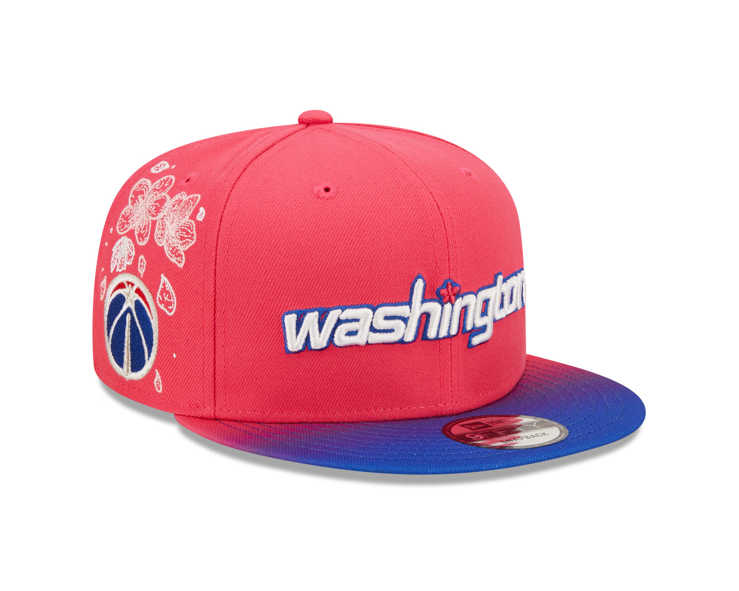 Washington Wizards New Era City Edition 9FIFTY Snap Back Hat - Pink/Blue