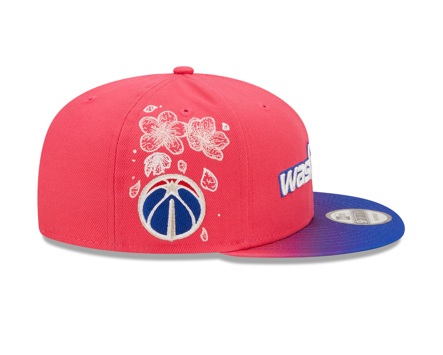 Washington Wizards New Era City Edition 9FIFTY Snap Back Hat - Pink/Blue