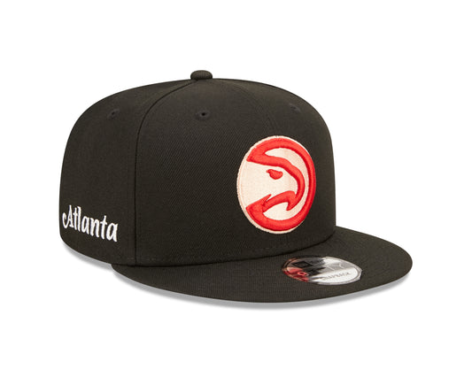 Atlanta Hawks New Era Alternate City Edition 9FIFTY Snap Back Hat - Black
