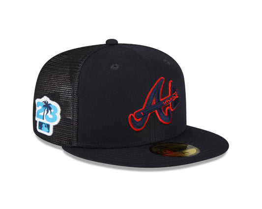Atlanta Braves New Era Spring Training 59fifty Mesh Fitted Hat
