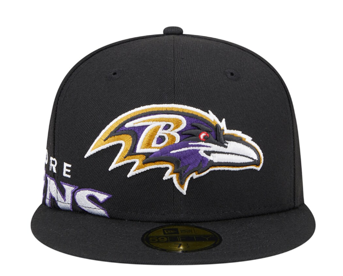 Baltimore Ravens New Era Black Arch 59Fifty Fitted Hat
