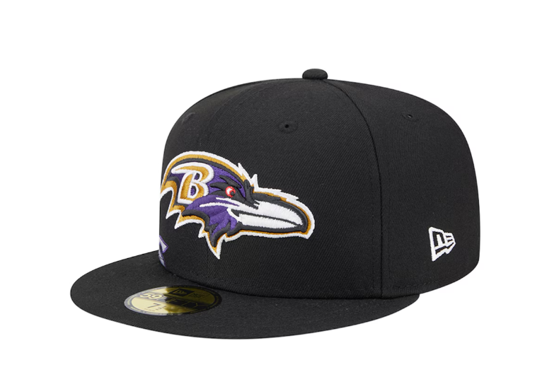 Baltimore Ravens New Era Black Arch 59Fifty Fitted Hat