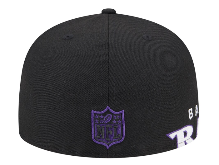 Baltimore Ravens New Era Black Arch 59Fifty Fitted Hat