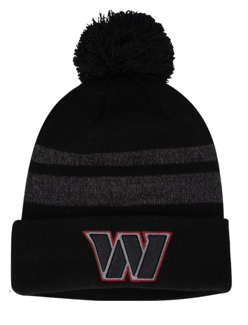 Washington Commanders New Era Dispatch Cuffed Knit Hat With Pom - Black